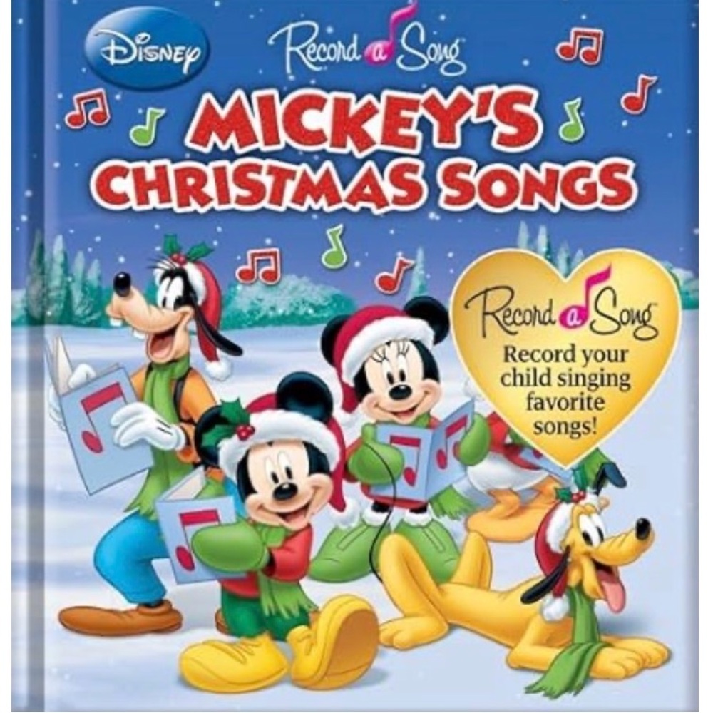 “New” Disney’s Record A Song:  MICKEY’S CHRISTMAS SONGS. (Hardcover).August 2011